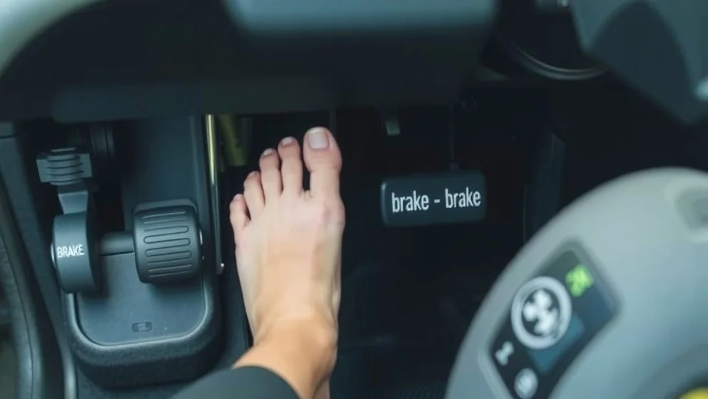 Är det olagligt att köra utan skor